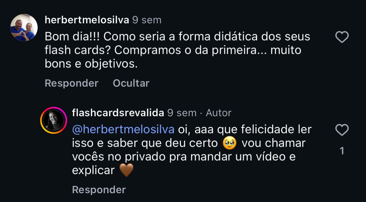 Depoimento aprovado no Revalida